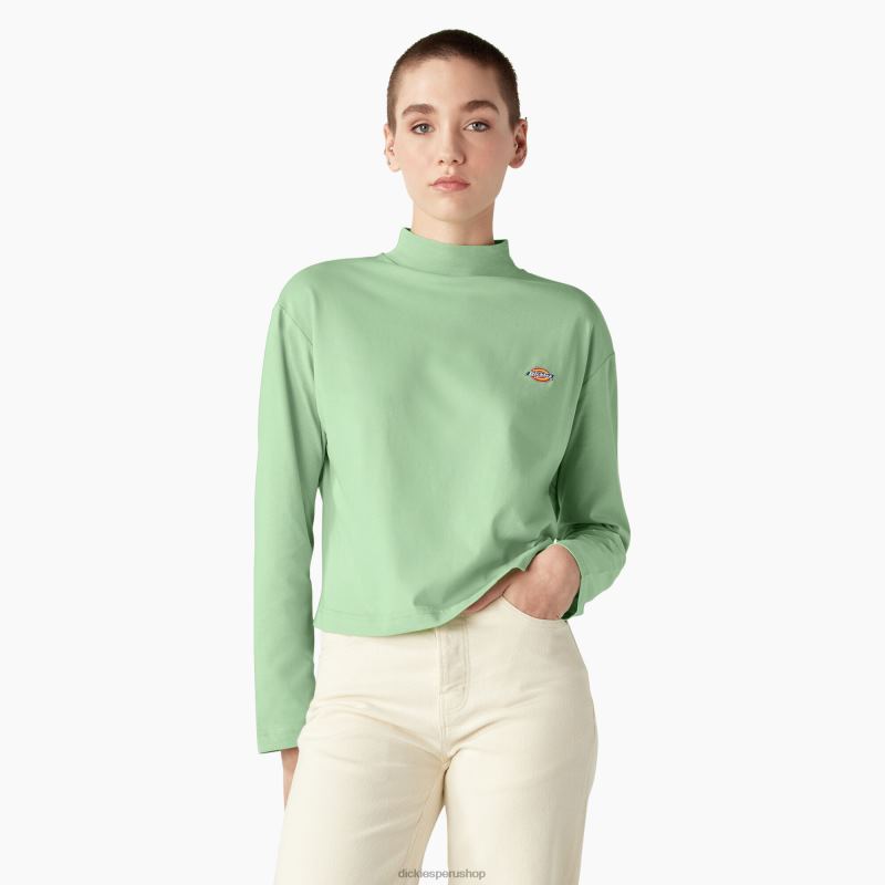 Dickies mujer playera de manga larga con cuello alto Mapleton